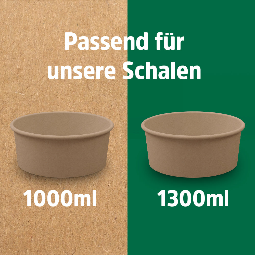 Tarocup Bio Salatschale 1000 ml und 1300 ml-passend für Deckel aus PET